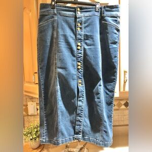 Style & Co. Classic Blue Denim Skirt Sz. 18